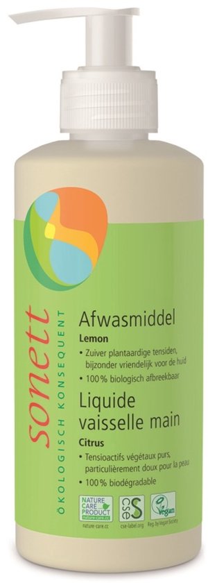Sonett Afwasmiddel Lemon Biologisch 300 ml