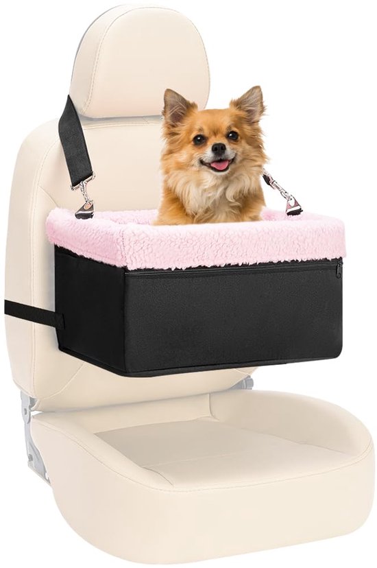Pet Gear View 360 Transportkooi en autostoel met verhogingsframe voor kleine honden en katten, mesh-ventilatie, drukknopingang, geen gereedschap nodig