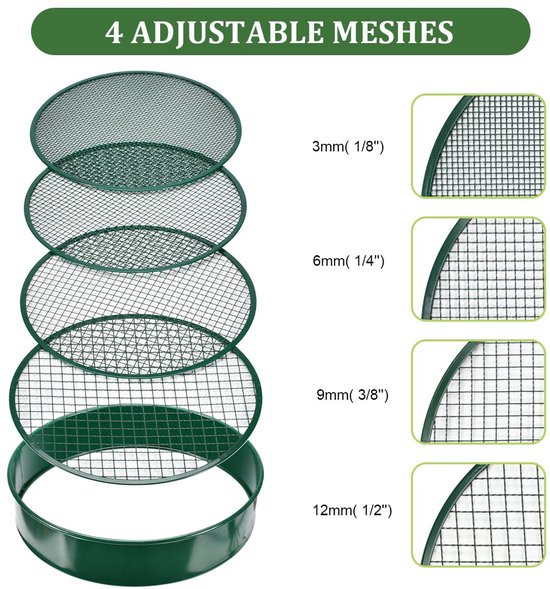 Unyqoos® 4-in-1 multifunctionele tuinzeef met verwisselbare inzetstukken voor diverse toepassingen van Merkloos	 — afbeelding 5