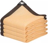 Bol.com Schaduwnet - Geperforeerd schaduwnet met randen - Vierkant schaduwdoek - Schaduwdoek voor de tuin - Schaduwnet met ringe... aanbieding
