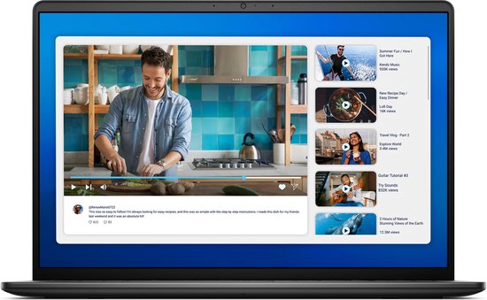 DELL DC16250 Intel Core 7 150U Laptop 40,6 cm (16") WUXGA 16 GB DDR5-SDRAM 512 GB SSD Wi-Fi 6 (802.11ax) Windows 11 Pro US International Zwart