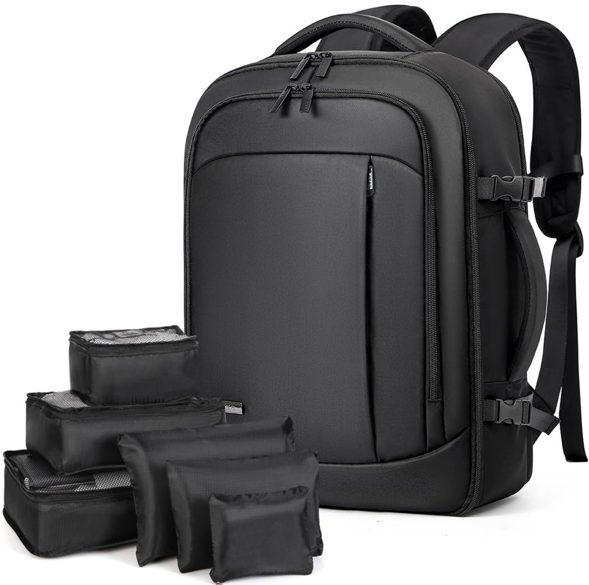 Ibenzoa® Compacte en Veelzijdige Reisrugzak met Organizer Kubussen voor Handbagage