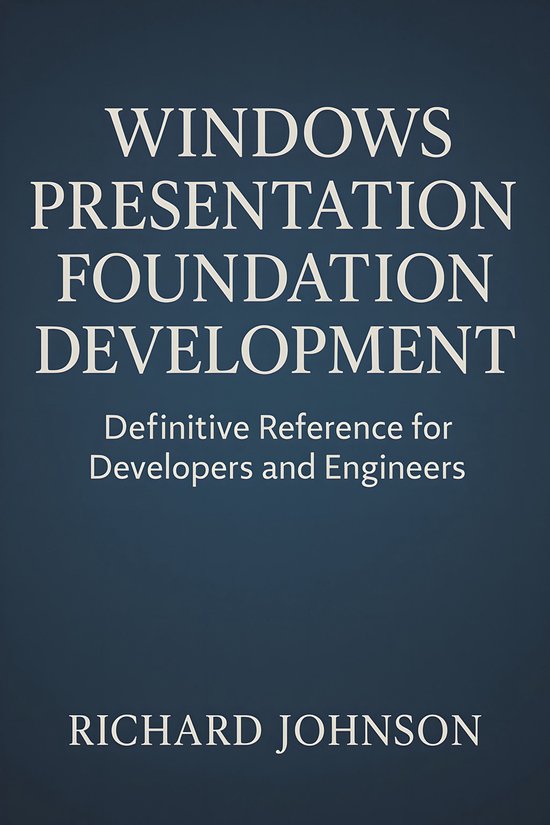 Windows Presentation Foundation Development - cover
