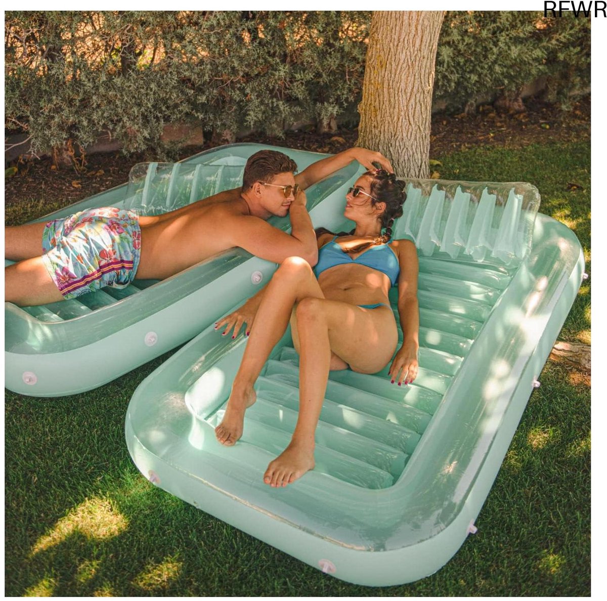 RFWR® Opblaasbare Tanning Bed voor het zwembad - Luxe zonnebaden en ontspanning