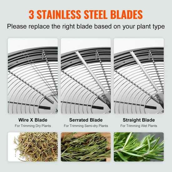 Bud Trimmer - Handmatige Bladtrimmer - Leaf Bowl Trimmer 24" - Droog & Nat Knippen - Oogsttrimmer - Draaiknop Trimmer - Roestvrijstalen Messen - Doorzichtige Deksel - Voor Bloemknoppen & Planten - Inclusief Droognet & Snoeischaar van BUD — afbeelding 4