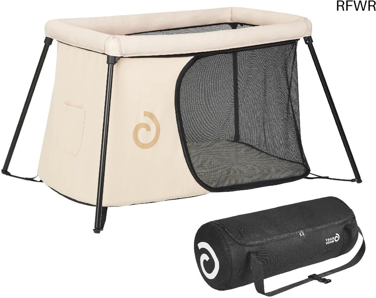 RFWR® Ultracompact Reisbed en Speelruimte voor Baby's - Lichtgewicht en Snel In Te Klappen - Comfortabel met Verwijderbare Hoezen