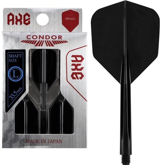 Condor Axe Flight System - Small Black - Dart Flights van Condor — afbeelding 3