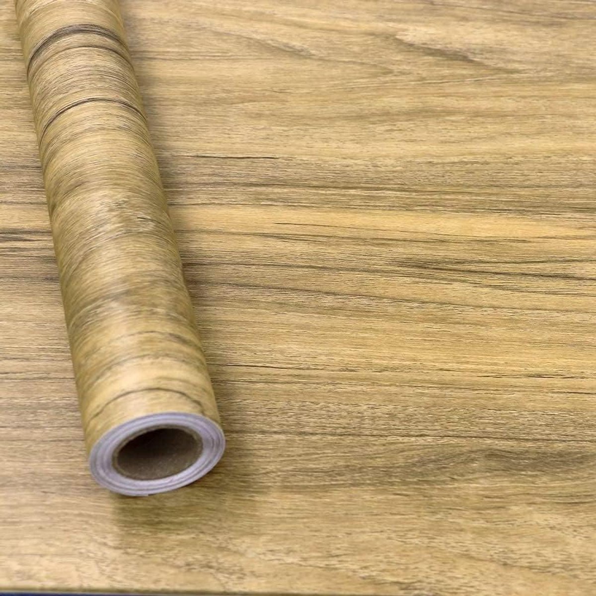 Allecto Premium - Zelfklevend Behang Hout Effect - Bruin - Waterdicht - Meubelstickers - 40 cm x 300 cm