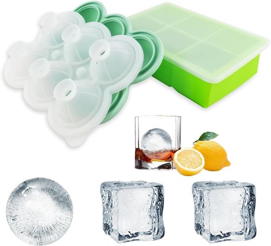 NAKTOW Siliconen vriesbak met deksel - 2-kops 4-pack diepvriescontainers, maken 1 perfect invriezen, het bewaren van soepen, voedsel, stoofschotels, dips of sauzen Eenvoudige en handige kleur Aqua