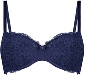 Hunkemöller Dames Lingerie Voorgevormde beugel bh Marine - Blauw - maat E85