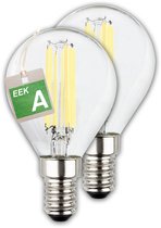 BRILONER - Ultra Efficient LED lamp - set van 2 lichtbronnen - E14 - filament verlichting - 4W - 840Lm - 2.700 K warm wit licht - Ø3.5cm