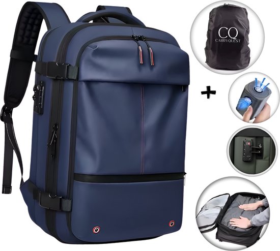 Vacuüm Rugzak RZ/TX - JuiceBoxx® Powerbank - Draadloze Pomp - handbagage rugzak
