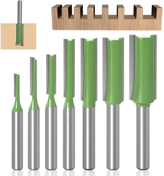 7-Piece Set Router Cutter - Alloy Grooving Cutter - 6 mm Shank voor ...