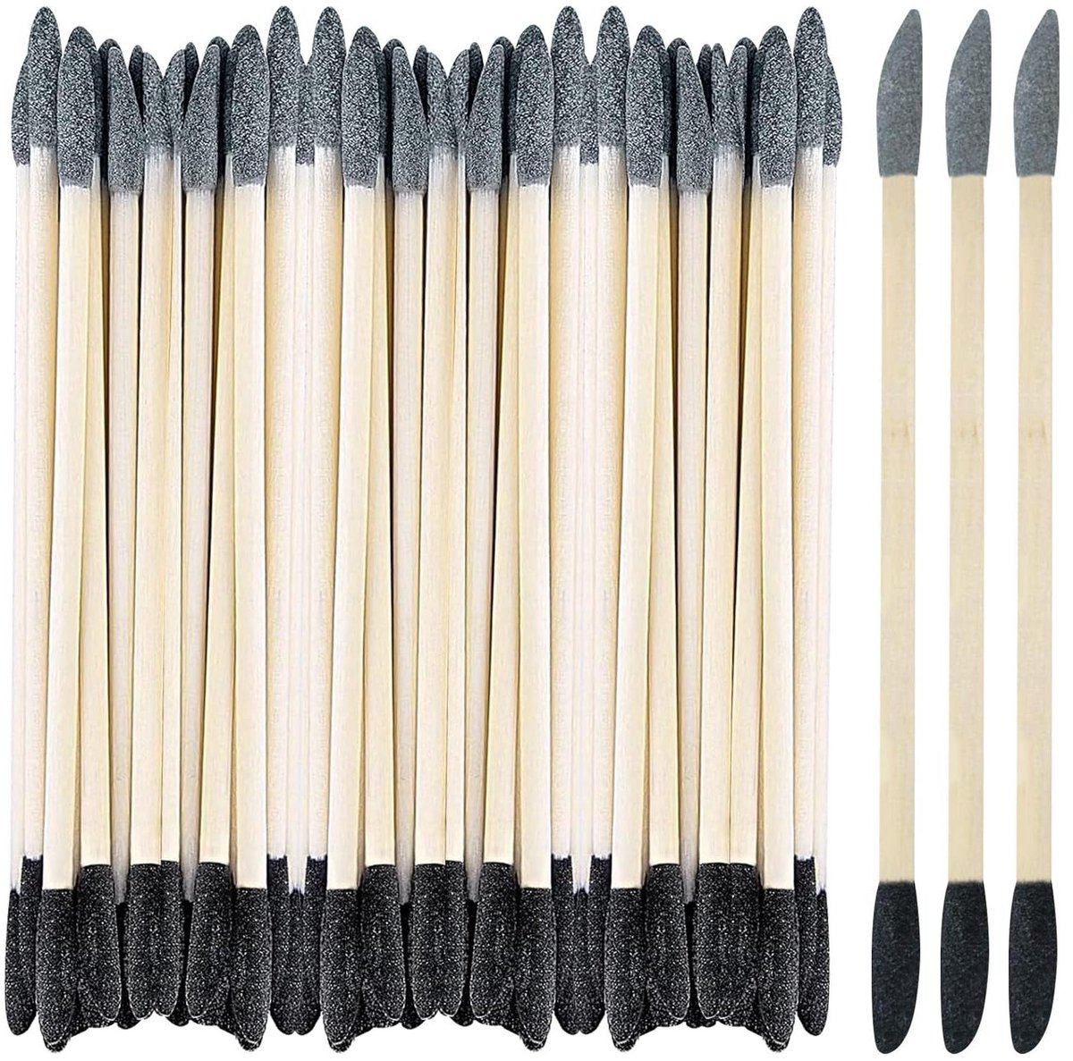 Allecto Premium - 50 stuks schuurstaafjes set - Korrel 150 en 280 - Voor modelbouw en houtbewerking