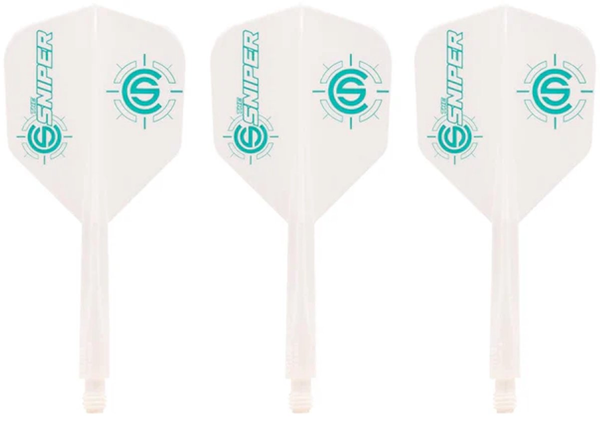 Condor AXE Flight System Small Connor Scutt White - Dart Flights Medium
