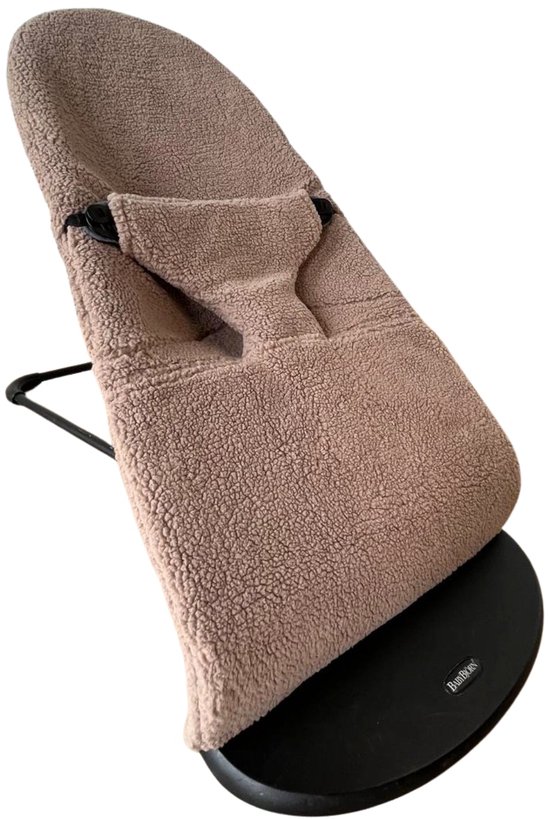 Ukje Hoes Overtrek Wipstoelhoes - Gaat OVER de bekleding van je BabyBjörn wipstoel heen - Perfecte Pasvorm - Makkelijk Wasbaar - Teddy Taupe
