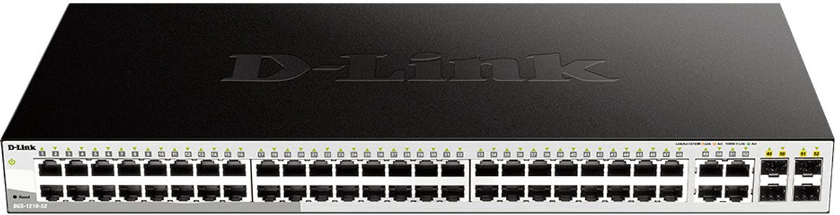 D-Link Switch - 52 Poorten - Managed - Gigabit Smart+ incl. 4 SFP Poorten