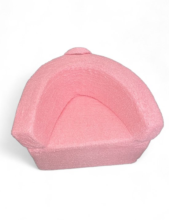 Liefjes & Co Teddy XL Fluffy Sofa - Kinderfauteuils - Kinderstoel - Kindersofa - Roze van Liefjes & Co — afbeelding 2