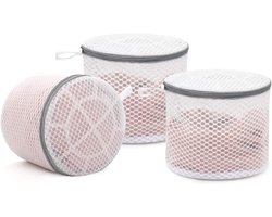 3-pack duurzame honingraat waszakken voor delicate stoffen, ondergoed, 7 x 7 x 6 inch
