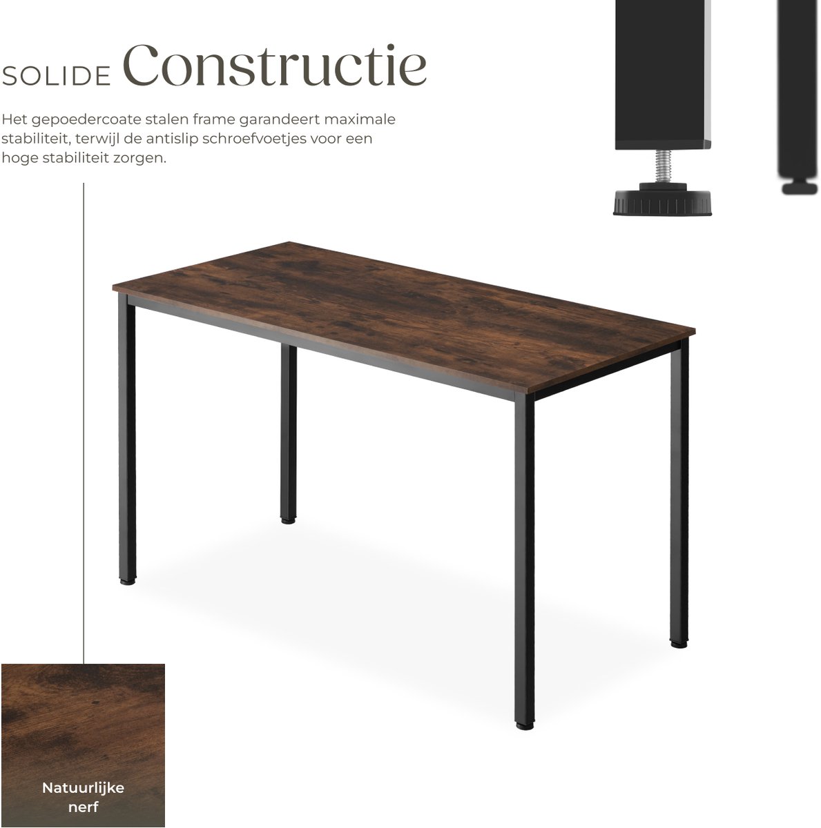 tectake tectake Industrieel Computerbureau - afbeelding 5