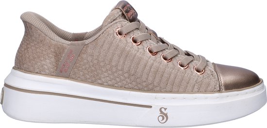 Chaussures à enfiler Skechers Hands Free Slip-Ins Velvet Snoop pour femme – Taupe – Pointure 41