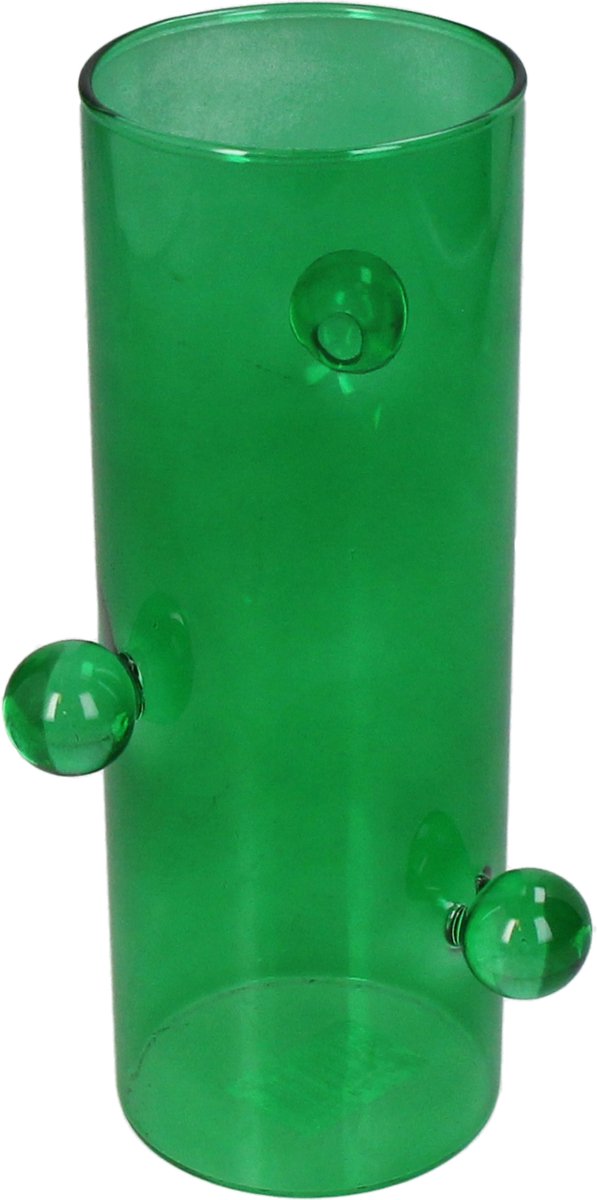 HD Collection Vaas Glas Groen 8,8x8,8x18cm Green