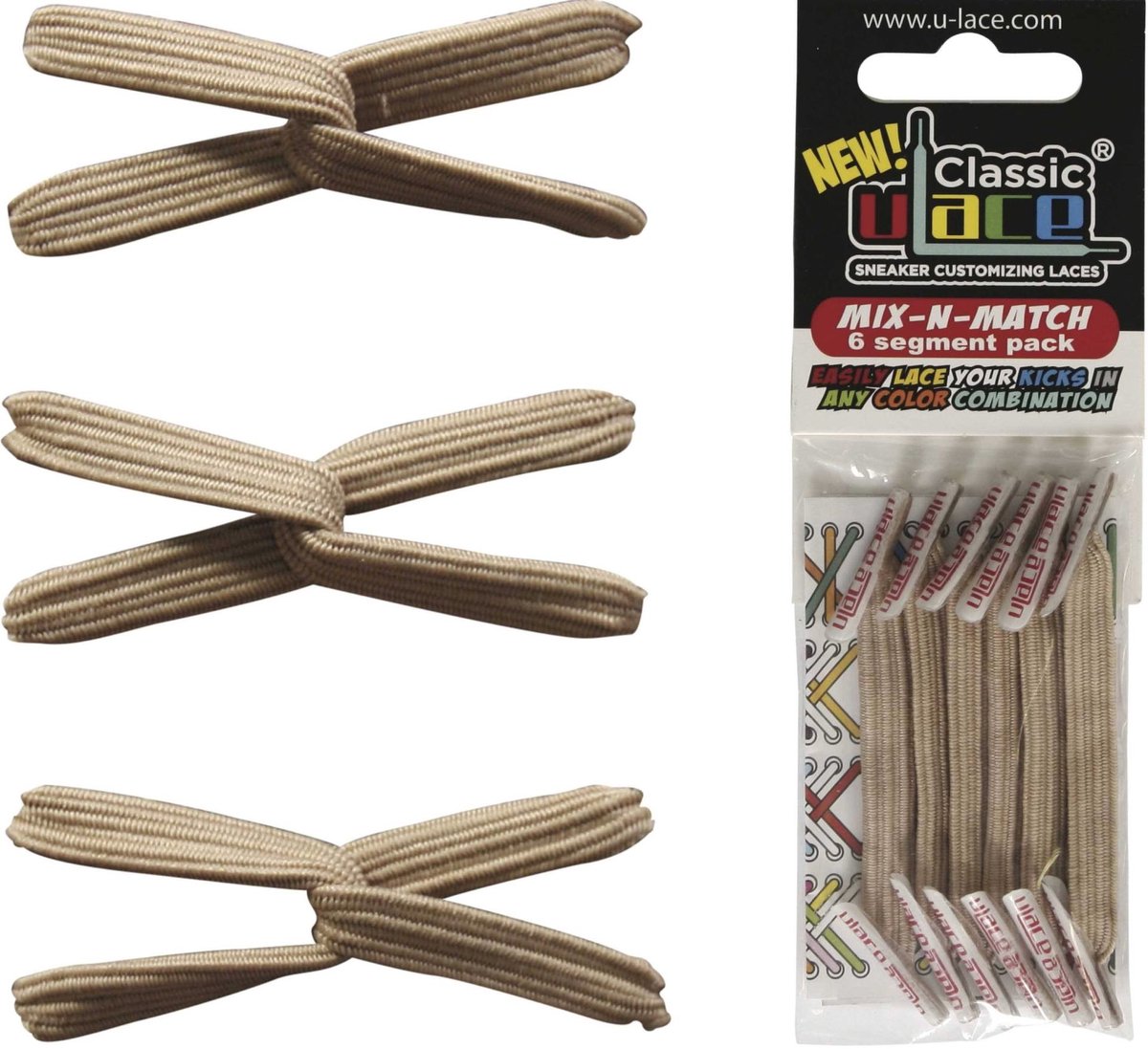 U-Lace Classic - Elastische Veters - Geel - Mix-N-Match Pack