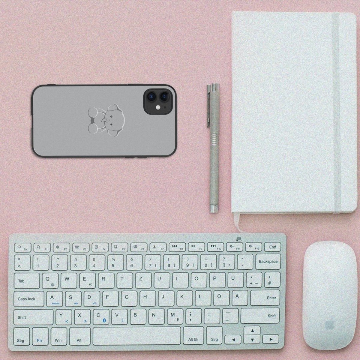 iPhone 11 Hoesje Grijs Baby Olifant