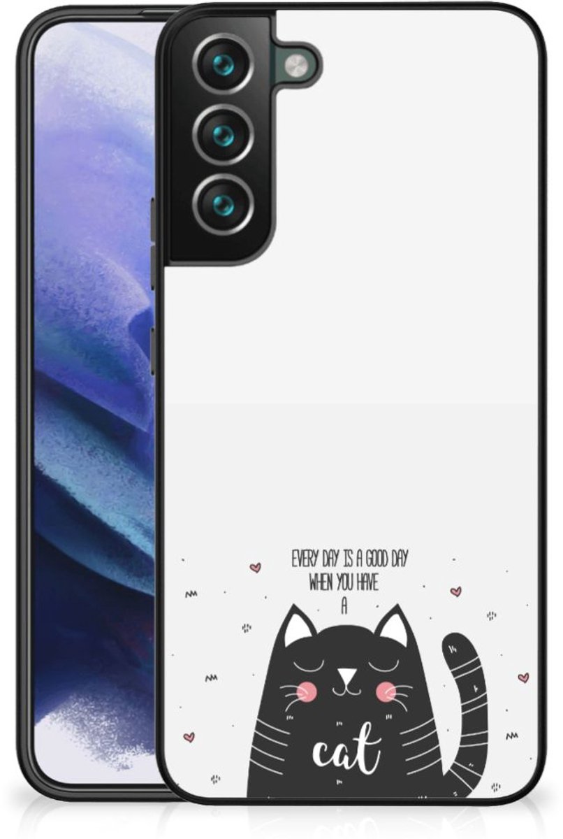 Samsung Galaxy S22 Plus Hoesje Cat Good Day