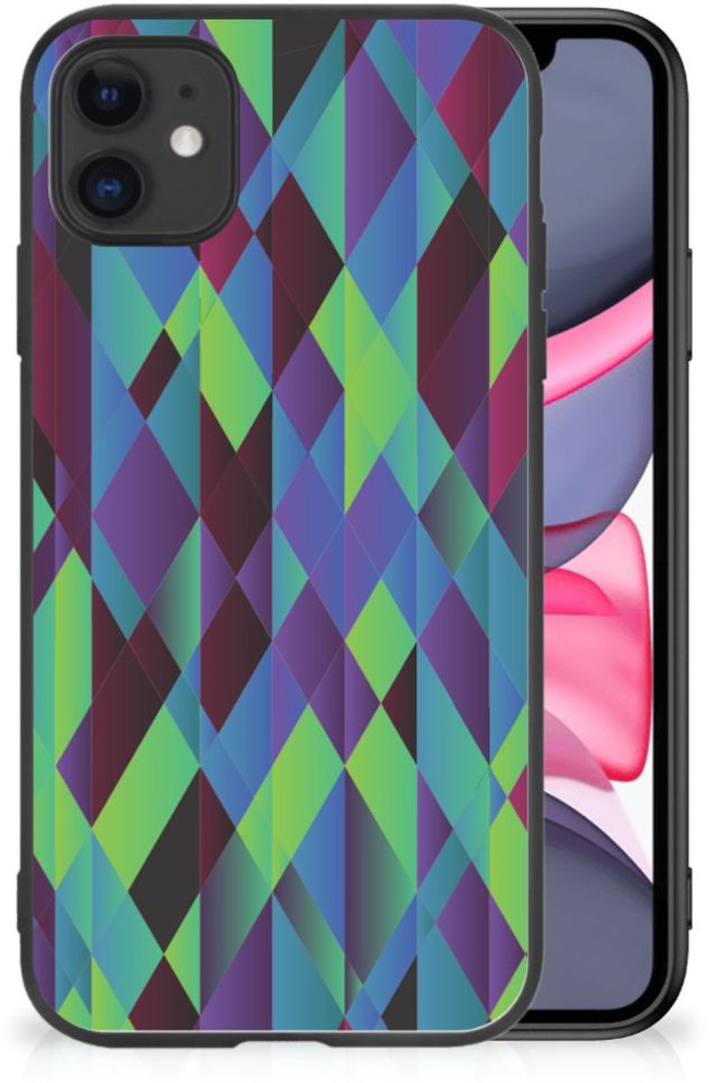 iPhone 11 Backcover Abstract Green Blue