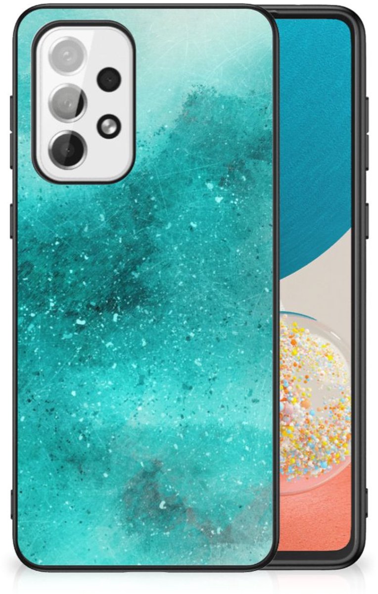 Kleurrijke Telefoonhoesje Samsung Galaxy A73 Painting Blue