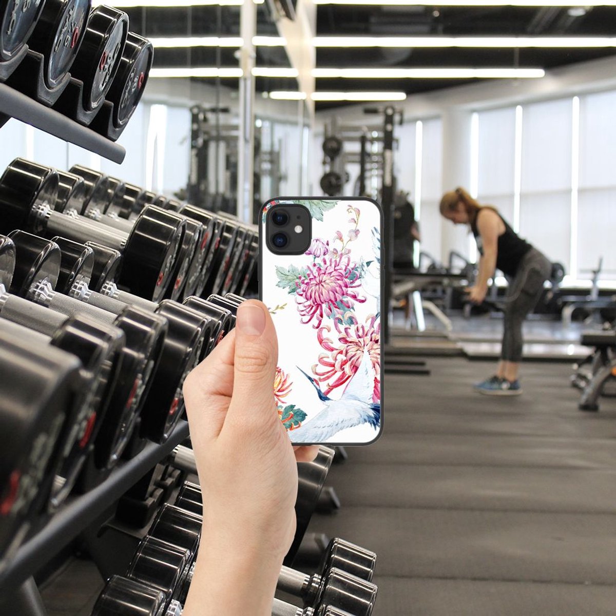 iPhone 11 Dierenprint Telefoonhoesje Bird Flowers