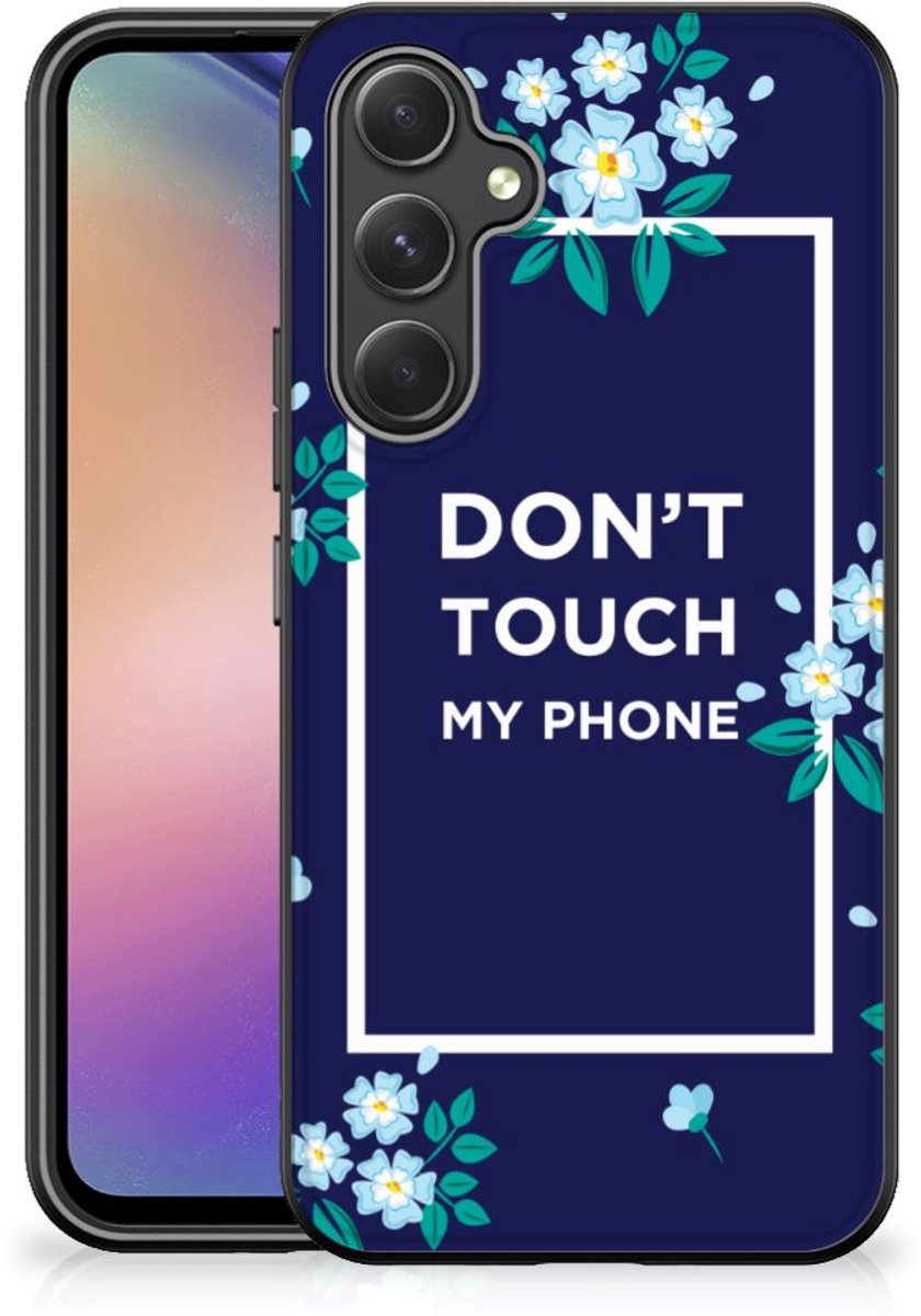 Samsung Galaxy A54 Telefoon Hoesje Flowers Blue DTMP