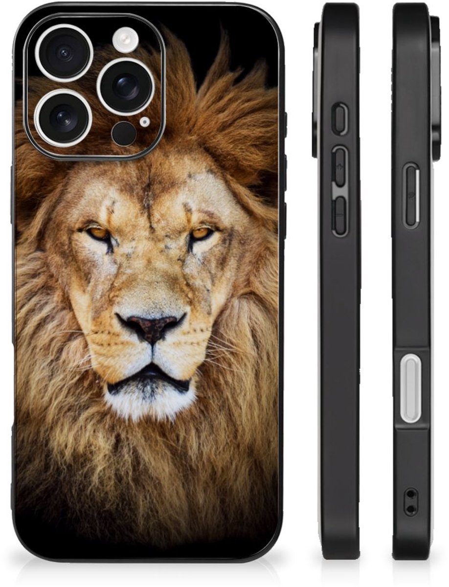 iPhone 16 Pro Dierenprint Telefoonhoesje Leeuw