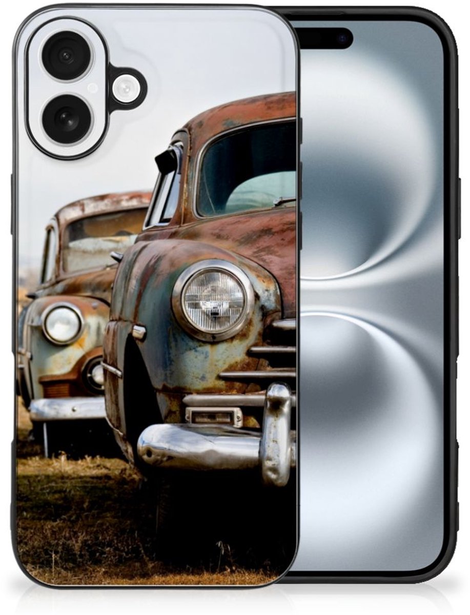 iPhone 16 Silicone Back Case Vintage Auto