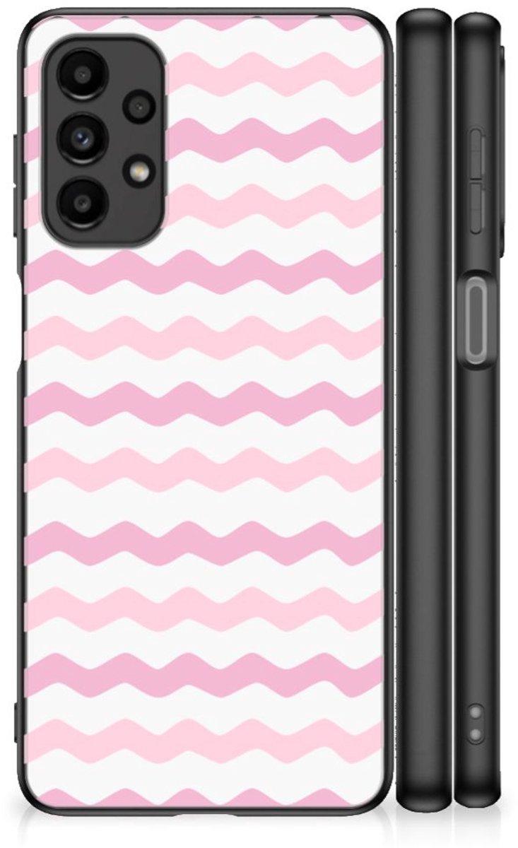Back Cover voor Samsung Galaxy A13 4G Back Case Waves Roze