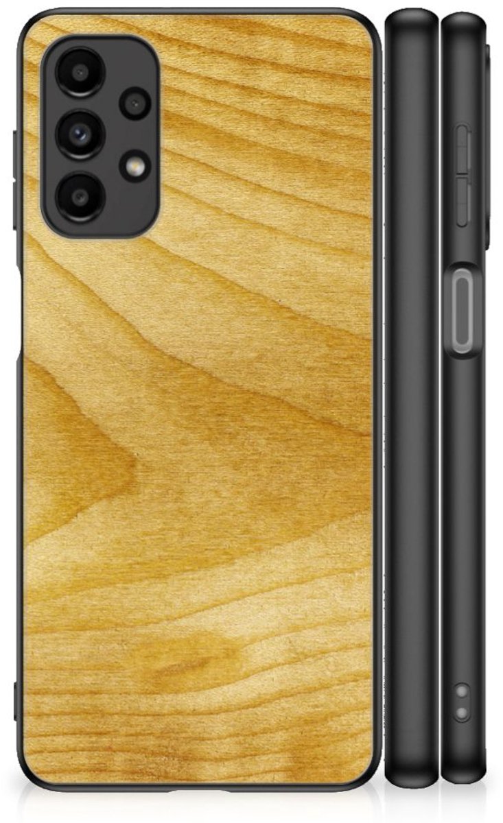 Samsung Galaxy A13 4G Houten Print Telefoonhoesje Licht Hout