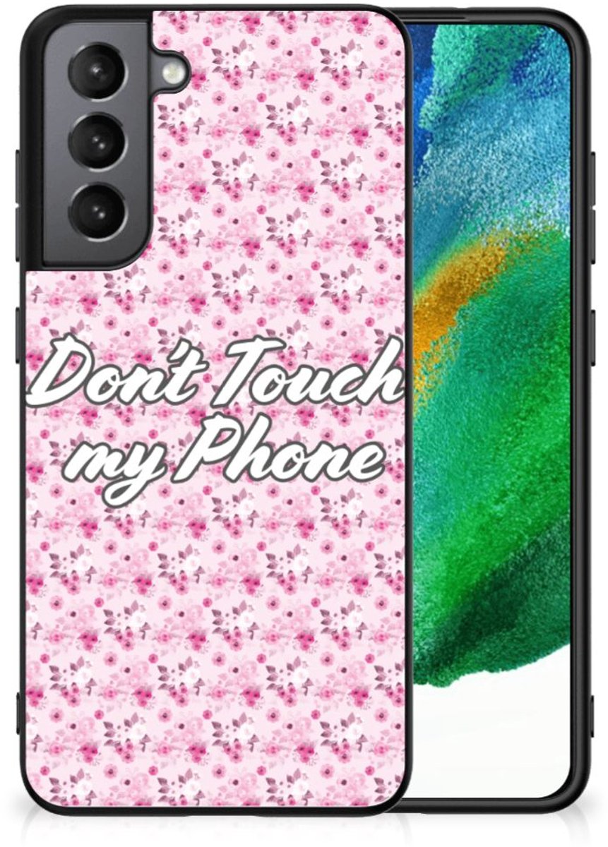 Samsung Galaxy S21FE Telefoon Hoesje Flowers Pink DTMP