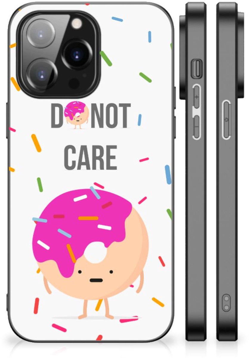 iPhone 14 Pro Max Back Cover Hoesje Donut Roze