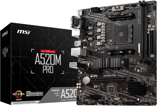 Moederbord MSI A520M PRO mATX AM4