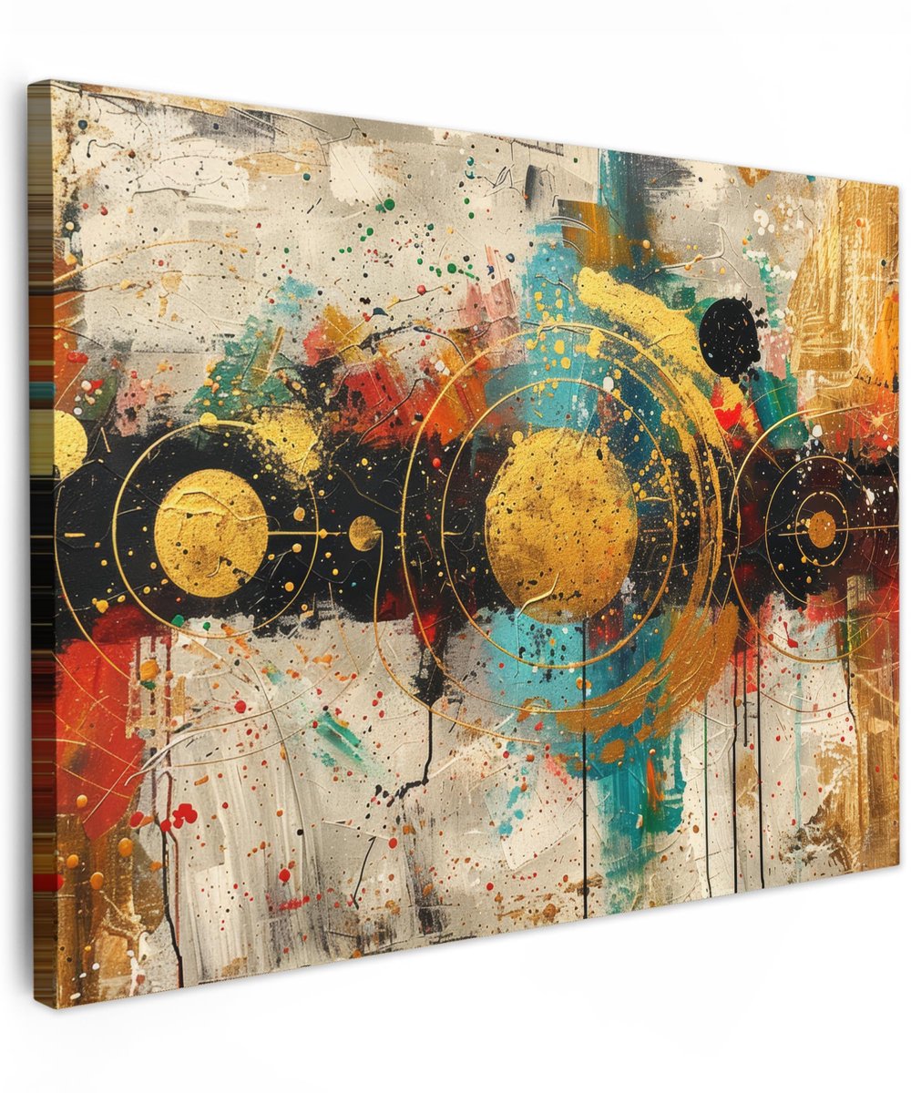 Ibenzoa® Moderne Abstracte Canvas Wanddecoratie 40x30 cm voor Woonkamer en Slaapkamer