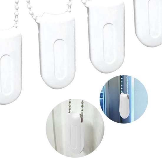 6 stuks gewicht gordijnkoord, jaloezieën gewicht ketting, accessoires voor kunststof jaloezieën, hangers van kunststof, voor verticale jaloezieën, plisségordijnen, rolgordijnen en Romeinse