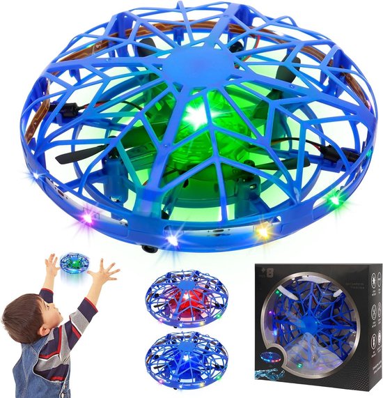 Vliegende Bal Mini-Drone met LEDverlichting | Handgestuurd Hover Speelgoed voor Kinderen en Volwassenen | Infrarood-Inductie | Cadeaus voor Jongens en Meisjes