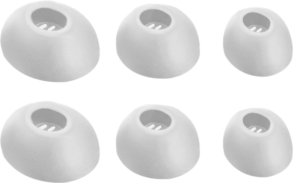 Ibley ComfortFit Oortips voor Bose QC Earbuds 2 / Ultra Earbuds wit - Siliconen Earbuds - 3 Maten - 3 Paar