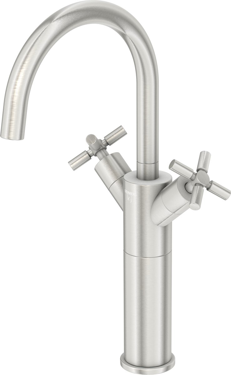 Steinberg 250 - Wastafelkraan met waste, geborsteld nikkel 250 1550 BN