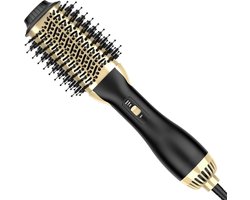 Föhnborstel Föhnborstel in één - One-Step Volumizer Styler en heteluchtborstel - Professionele haarstylingtool voor alle haartypen Negatieve ionenaansluiting Kam Rechte Rollen Dubbele Rollen Stick 3-in-1