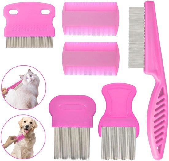 Curated visual reference: Fresh Look at 4 Pieces Metal Teeth Lice Comb Flea Comb For Removing