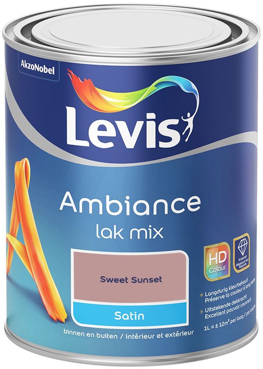 Levis - Ambiance Lak Satin Mix - Sweet Sunset - Mengverf - 1 L