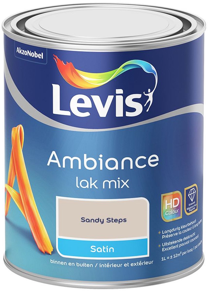 Levis - Ambiance Lak Satin Mix - Sandy Steps - Mengverf - 1 L