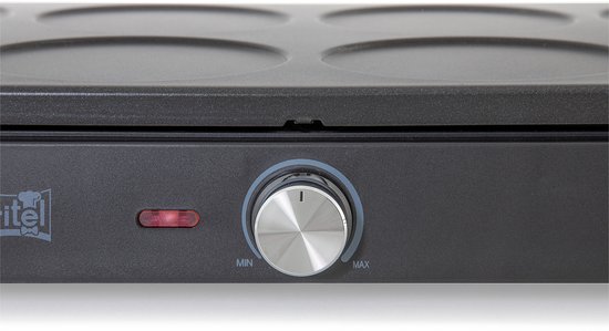 FRITEL PM 2260 Pancake Maker - Pannenkoekenmaker / Pancake Party - 1500W - Pannenkoeken 8x15 cm- 1 tot 8 Pers. + 8 Spatels & 1 Pollepel - PFAS-vrij — afbeelding 5